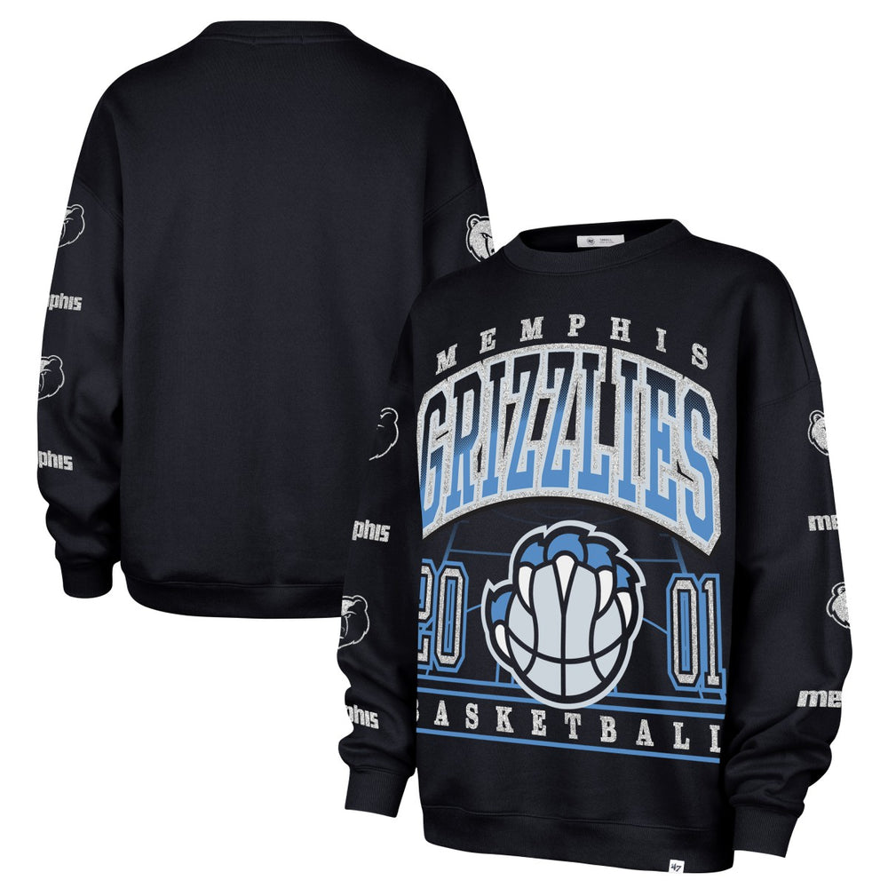 Memphis Grizzlies '47 Women's 2025/26 City Edition Go Big Oversized Sweatshirt - Navy | 47 brand cheap