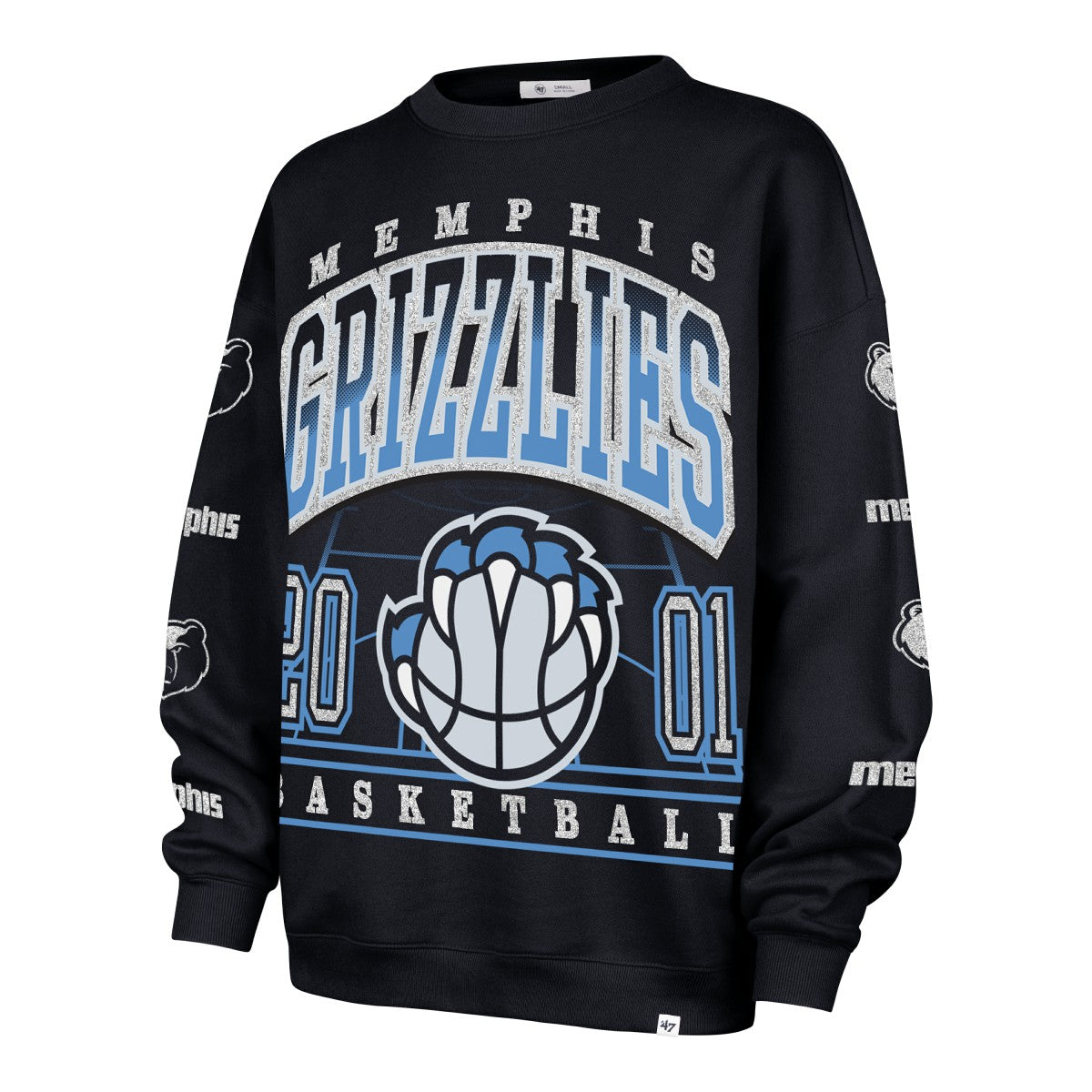 Memphis Grizzlies '47 Women's 2025/26 City Edition Go Big Oversized Sweatshirt - Navy | 47 brand cheap