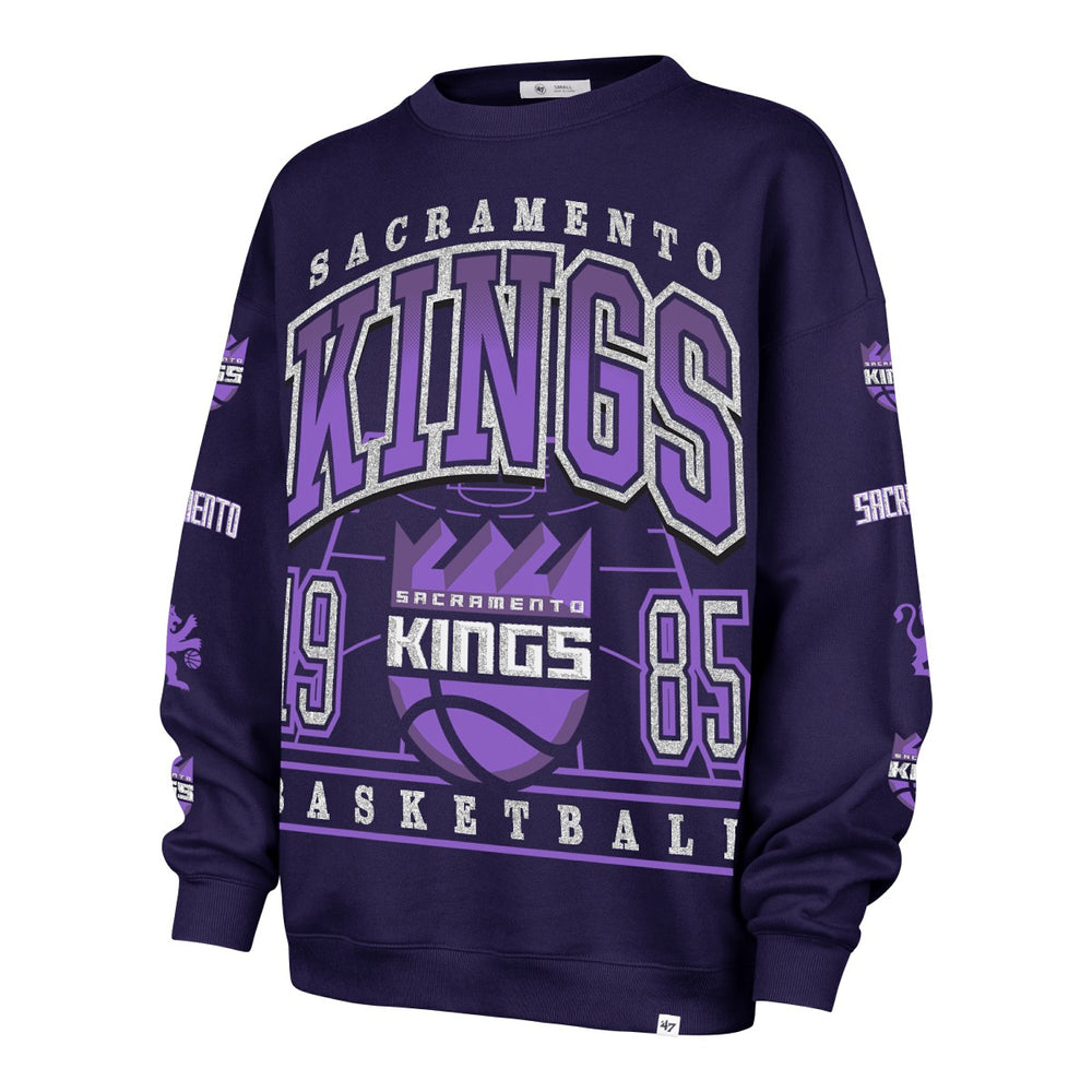 Sacramento Kings '47 Women's 2025/26 City Edition Go Big Oversized Sweatshirt - Purple | 47 brand shop