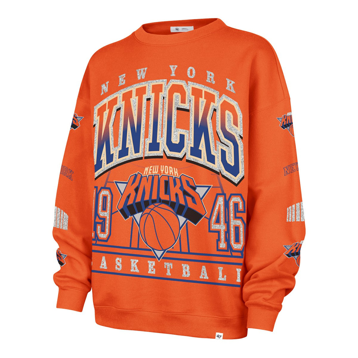 New York Knicks '47 Women's 2025/26 City Edition Go Big Oversized Sweatshirt - Orange | 47 brand on sale