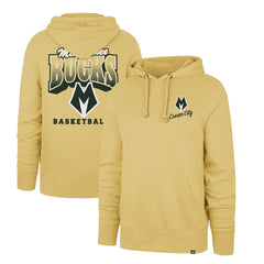 Milwaukee Bucks '47 2025/26 City Edition Jab Step Headline Hoodie - Gold | 47 brand sale