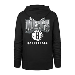 Brooklyn Nets '47 2025/26 City Edition Jab Step Headline Hoodie - Black | 47 brand for sale