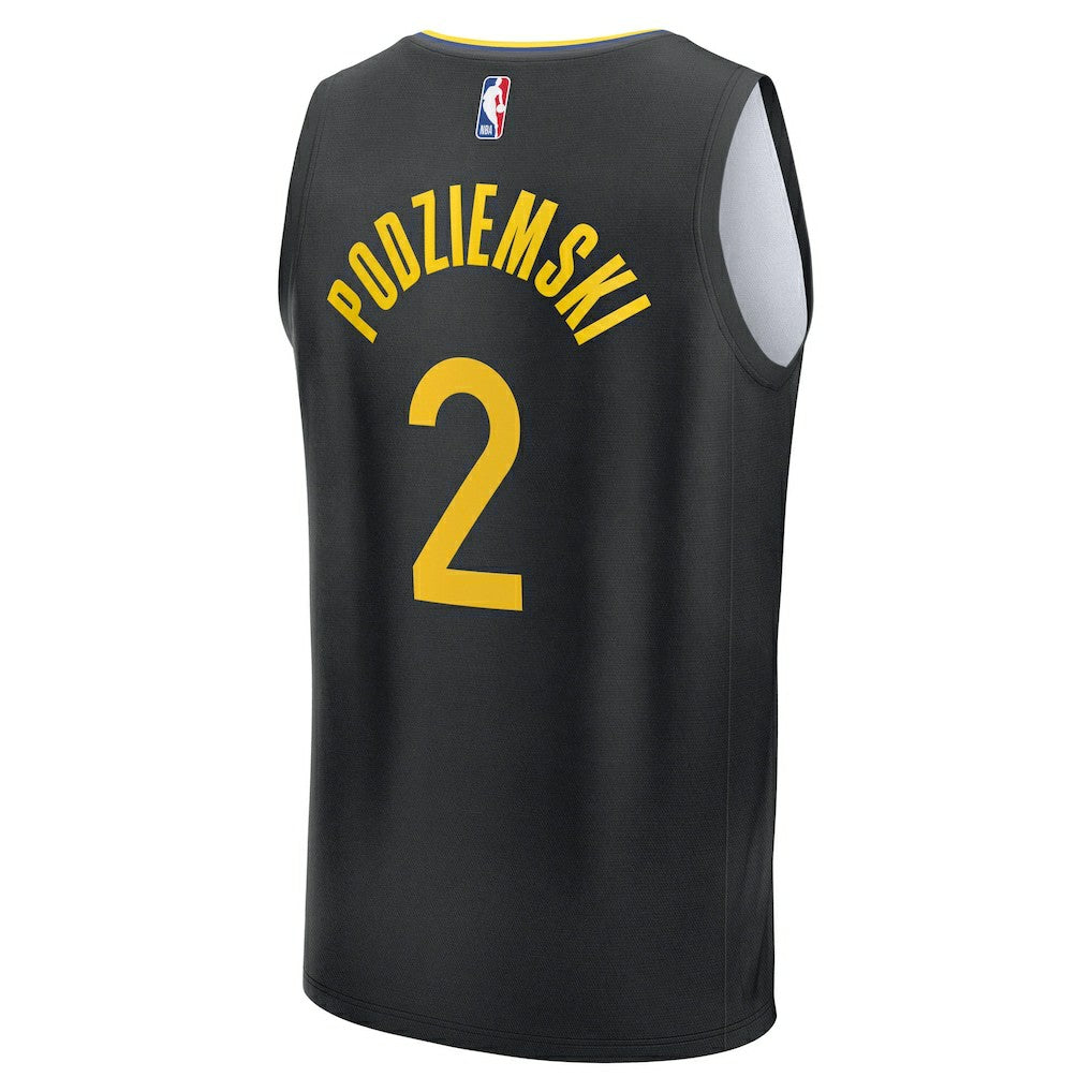 Brandin Podziemski Golden State Warriors Fast Break Replica Player Jersey sale - Statement Editi- Black | Fanatics for sale