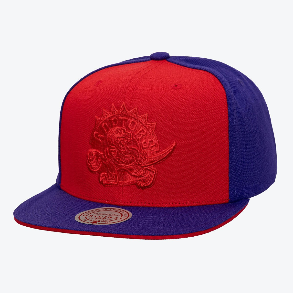 Toronto Raptors Color Pop Snapback Hat - Red/Purple | Mitchell & Ness sale