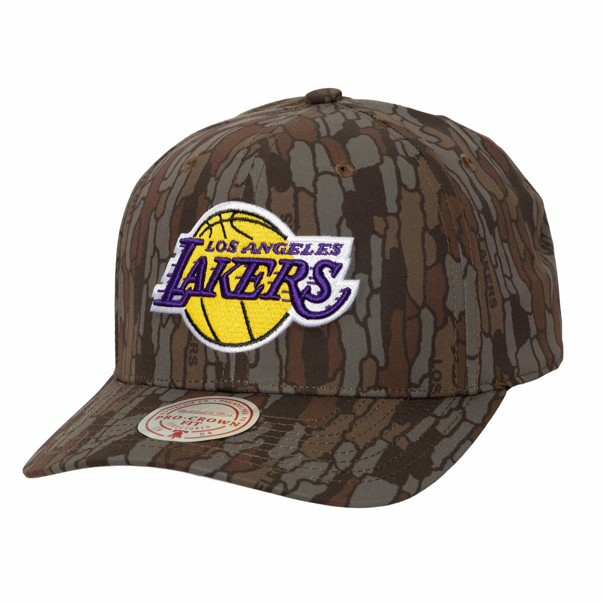 Los Angeles Lakers Hidden Pro-Crown Adjustable Hat - Camo | Mitchell & Ness outlet