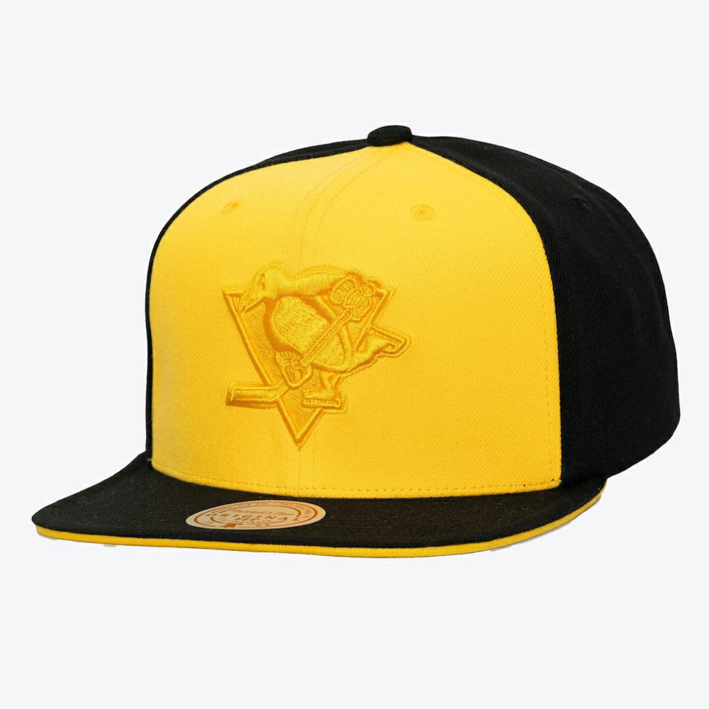 Pittsburgh Penguins Mitchell & Ness Color Pop Snapback Hat Gold/Black