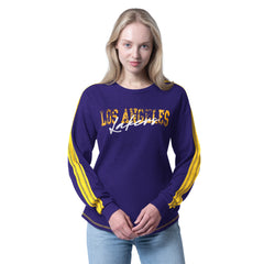 Los Angeles Lakers G-III 4Her by Carl Banks Women's Advantage Tri-Blend Long Sleeve T-Shirt - Purple online