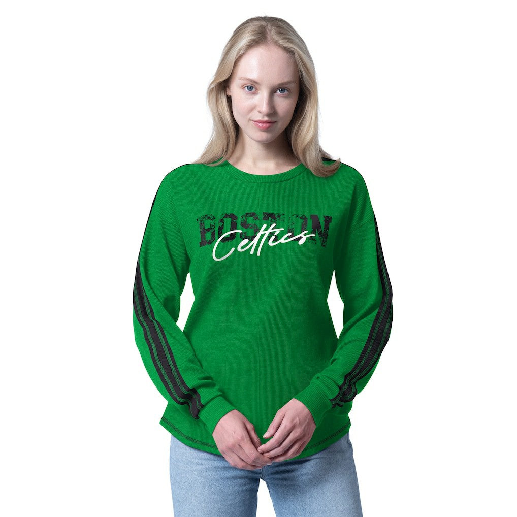 Boston Celtics G-III 4Her by Carl Banks Women's Advantage Tri-Blend Long Sleeve T-Shirt - Kelly Green discount