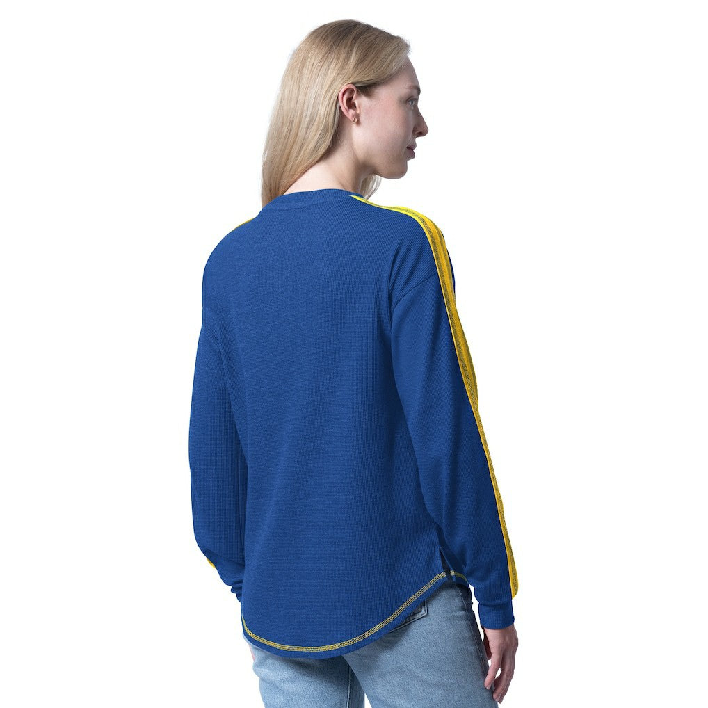 Golden State Warriors G-III 4Her by Carl Banks Women's Advantage Tri-Blend Long Sleeve T-Shirt sale - Royal outlet