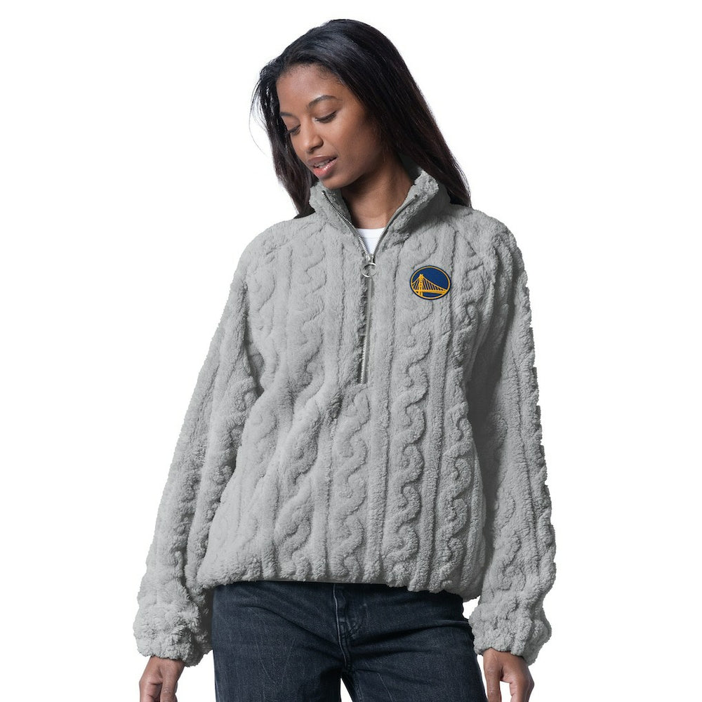 Golden State Warriors G-III 4Her by Carl Banks Women's Champ Half-Zip Pullover sale - Gray sale