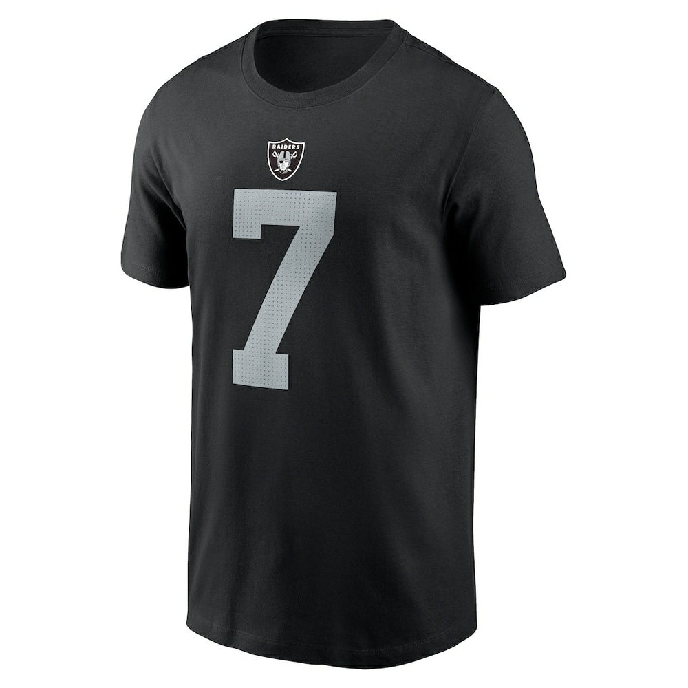 Geno Smith Las Vegas Raiders Name & Number T-Shirt - Black | Nike for sale