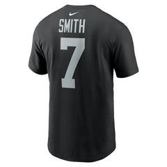 Geno Smith Las Vegas Raiders Name & Number T-Shirt - Black | Nike for sale
