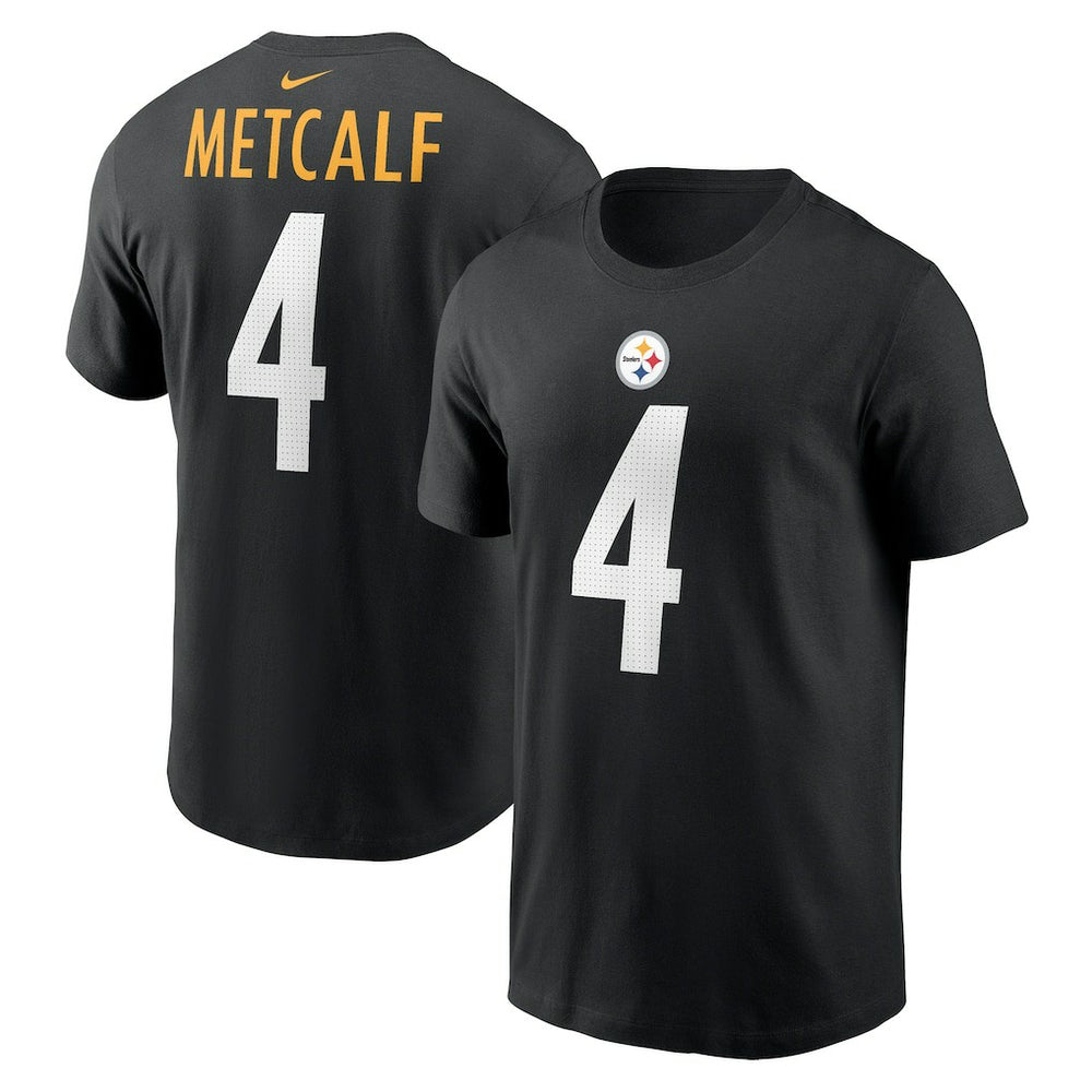 DK Metcalf Pittsburgh Steelers Name & Number T-Shirt - Black | Nike sale