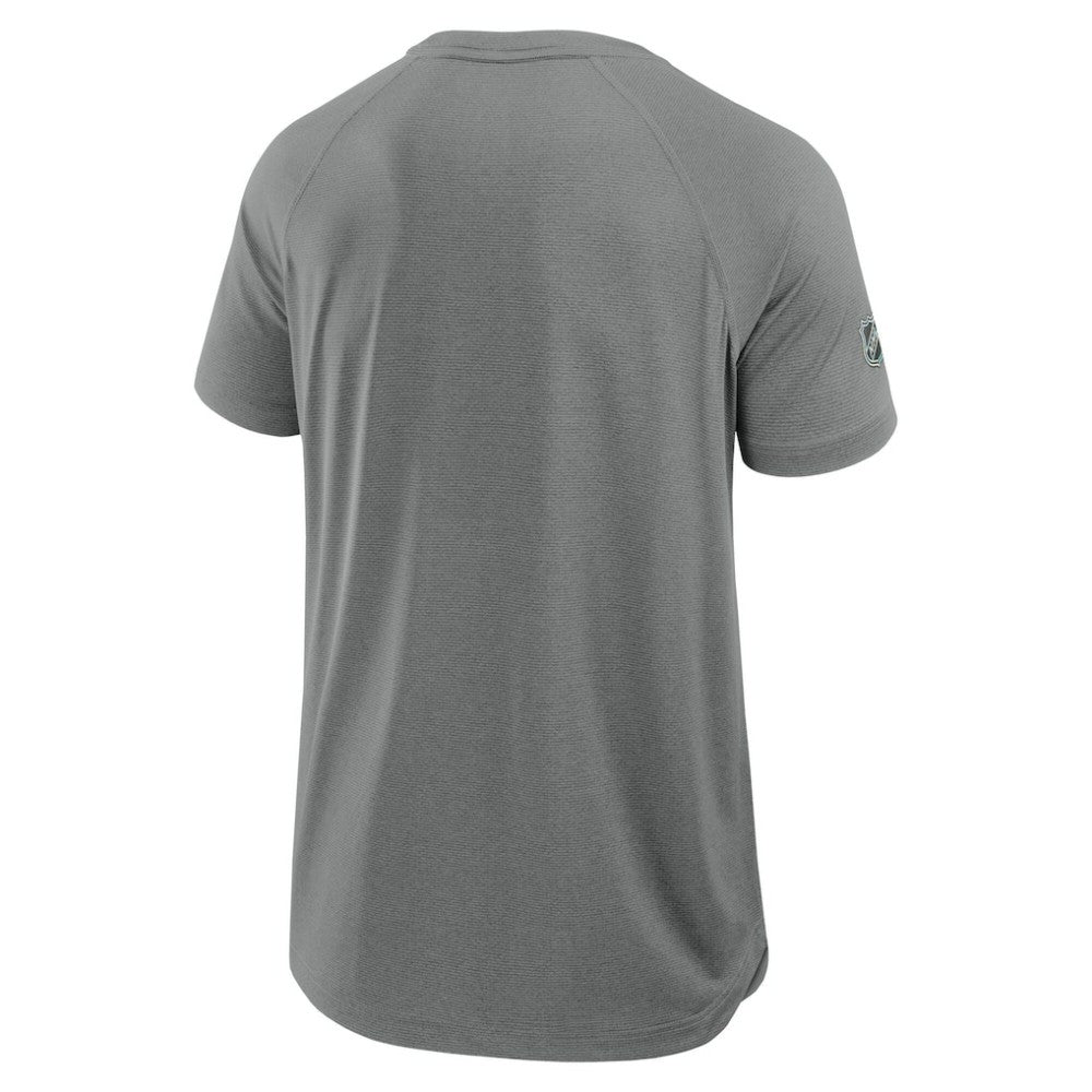 Edmonton Oilers Fanatics 2025 Stanley Cup Playoffs Authentic Pro Rink Performance T-Shirt Heather Gray