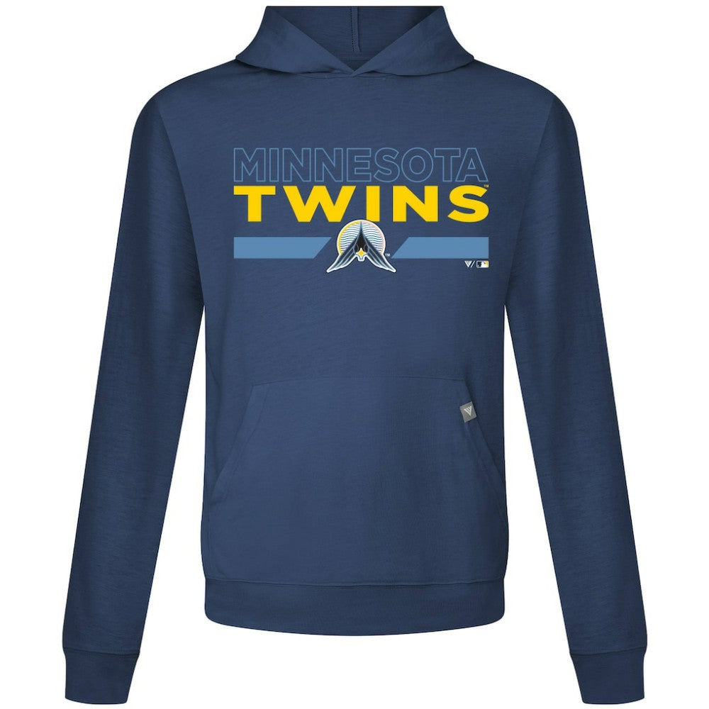 Minnesota Twins Levelwear City Connect Relay No Hitter Pullover Hoodie - Navy