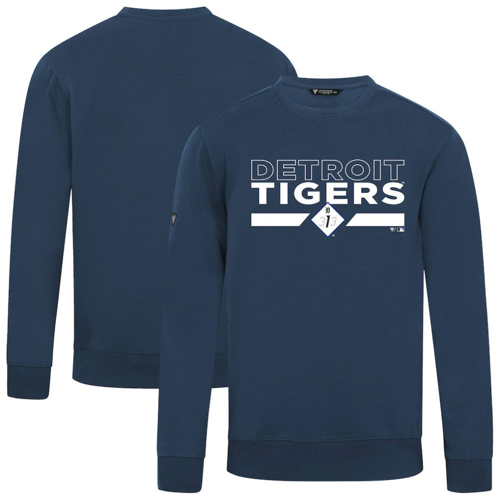 Detroit Tigers Levelwear City Connect Zane No Hitter Pullover Sweatshirt - Navy