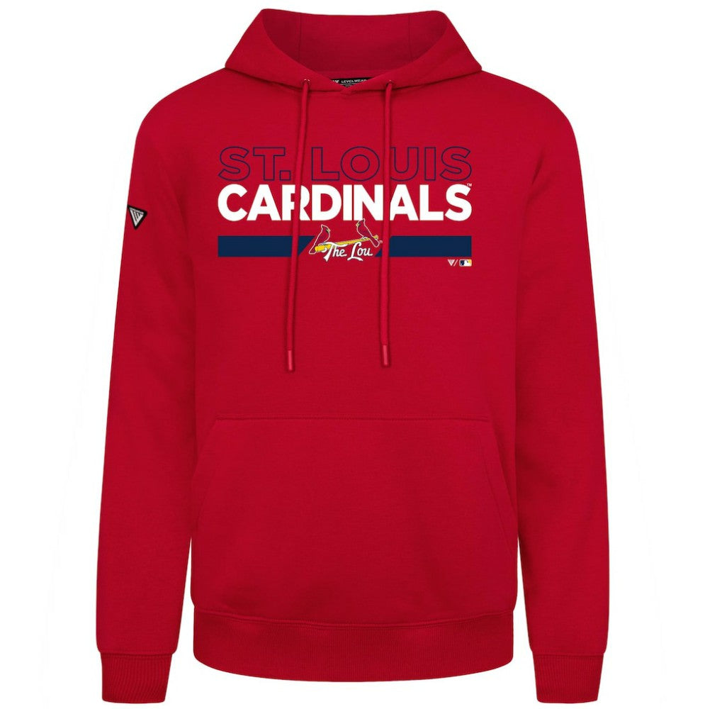 St. Louis Cardinals Levelwear City Connect Podium No Hitter Pullover Hoodie - Red