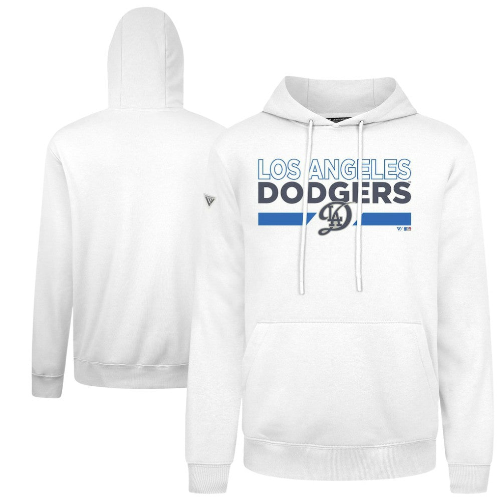 Los Angeles Dodgers Levelwear City Connect Podium No Hitter Pullover Hoodie - White