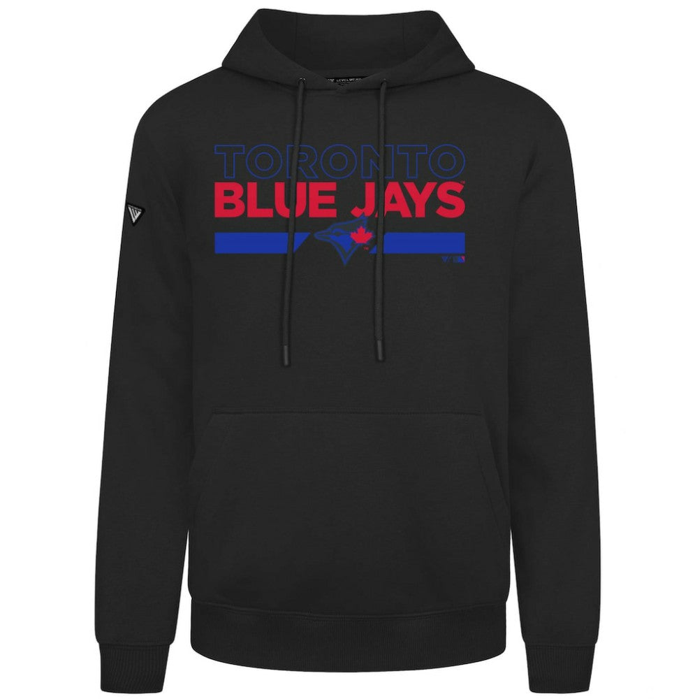 Toronto Blue Jays Levelwear City Connect Podium No Hitter Pullover Hoodie - Black