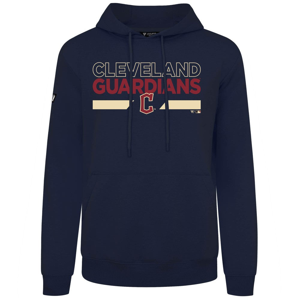 Cleveland Guardians Levelwear City Connect Podium No Hitter Pullover Hoodie - Navy