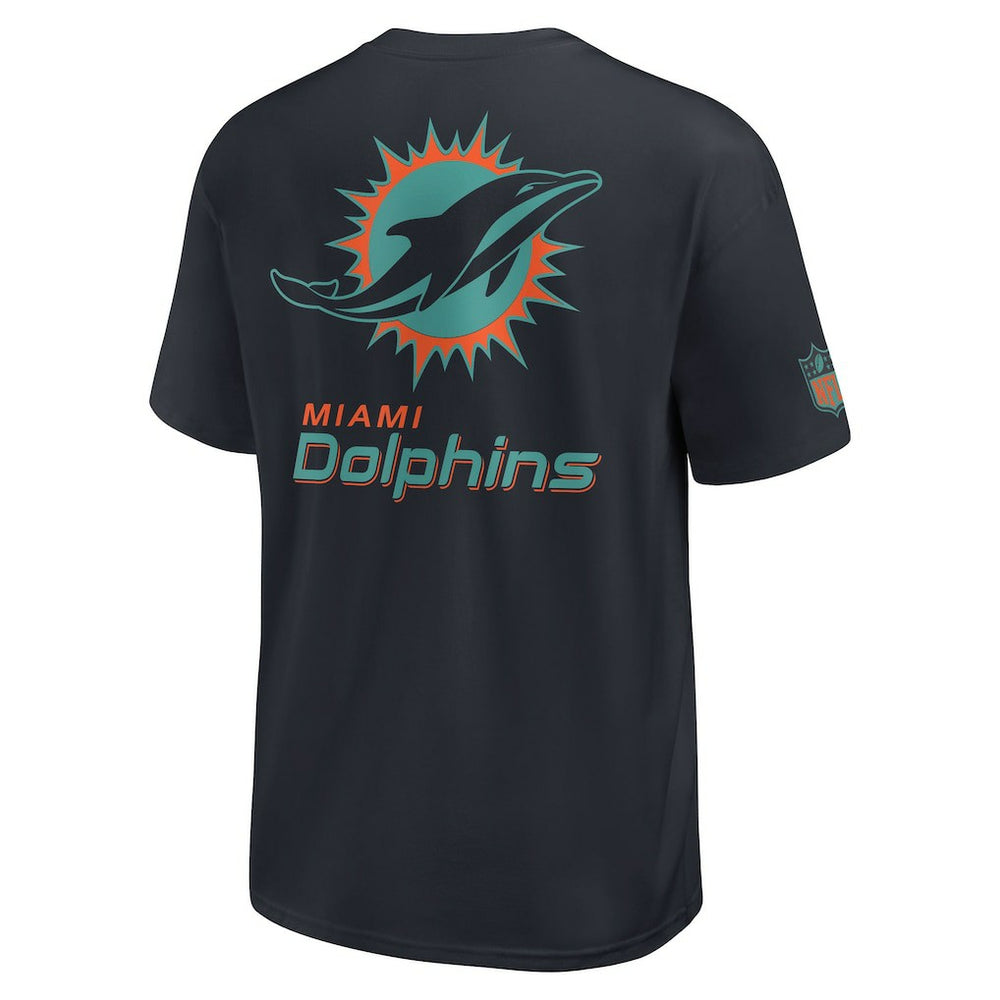 Miami Dolphins 2025 Rivalries Collection Essential Max90 T-Shirt - Pitch Blue | Nike on sale