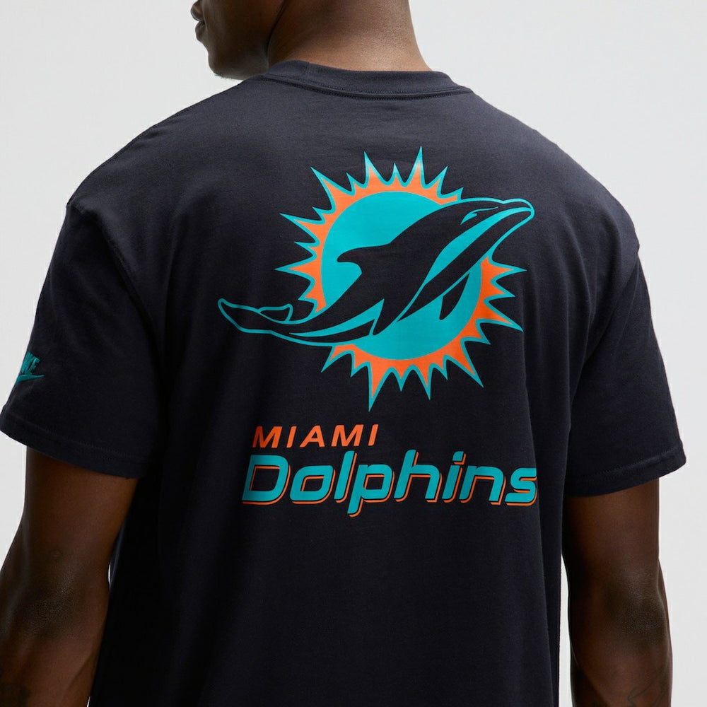 Miami Dolphins 2025 Rivalries Collection Essential Max90 T-Shirt - Pitch Blue | Nike on sale