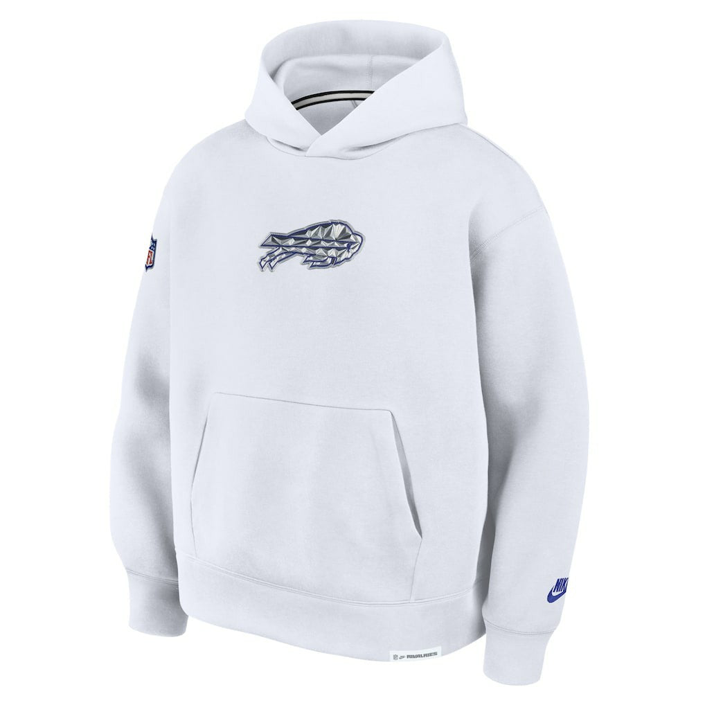 Buffalo Bills 2025 Rivalries Collection Oversized Tech Fleece Hoodie - White | Nike for sale