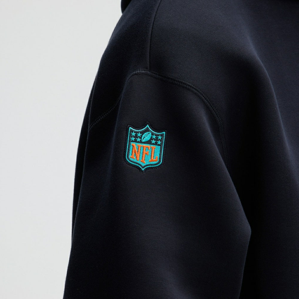 Miami Dolphins 2025 Rivalries Collection Oversized Tech Fleece Hoodie - Pitch Blue | Nike for sale