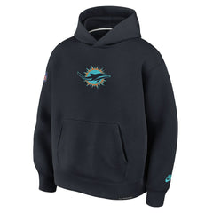 Miami Dolphins 2025 Rivalries Collection Oversized Tech Fleece Hoodie - Pitch Blue | Nike for sale