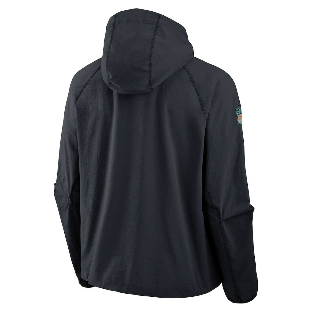 Miami Dolphins 2025 Rivalries Collection Tech Raglan Full-Zip Jacket - Pitch Blue | Nike on sale