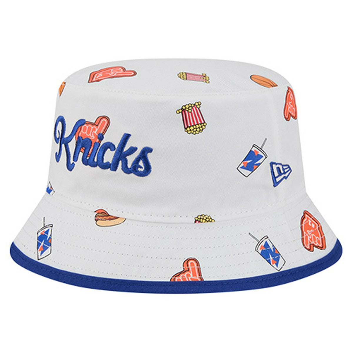 New York Knicks Team Cheer Reversible Bucket Hat - White | New Era shop