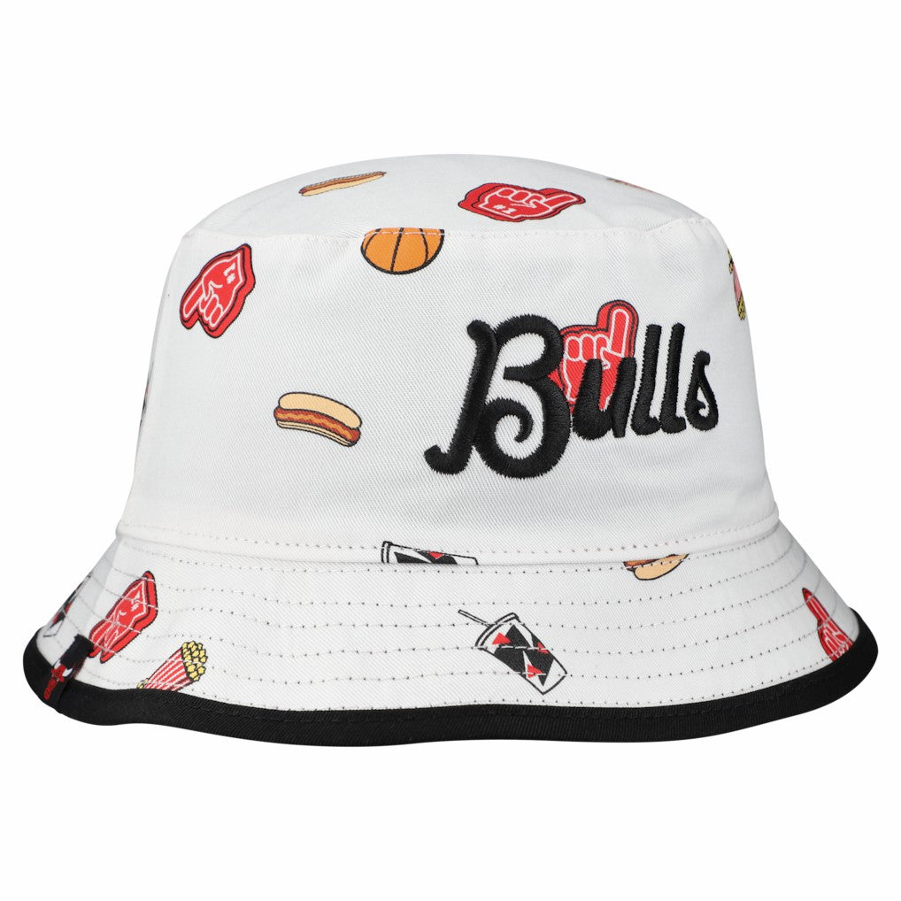 Chicago Bulls Team Cheer Reversible Bucket Hat - White | New Era outlet