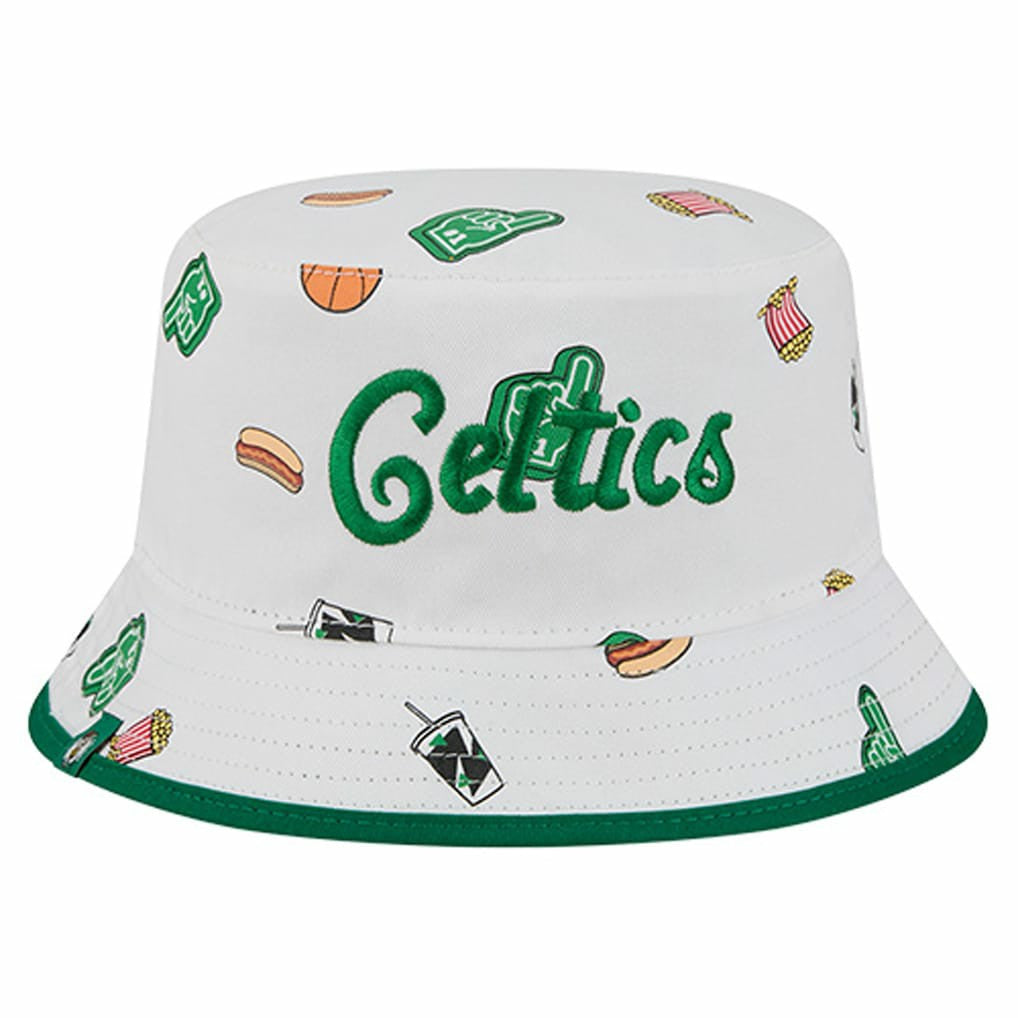 Boston Celtics Team Cheer Reversible Bucket Hat - White | New Era discount
