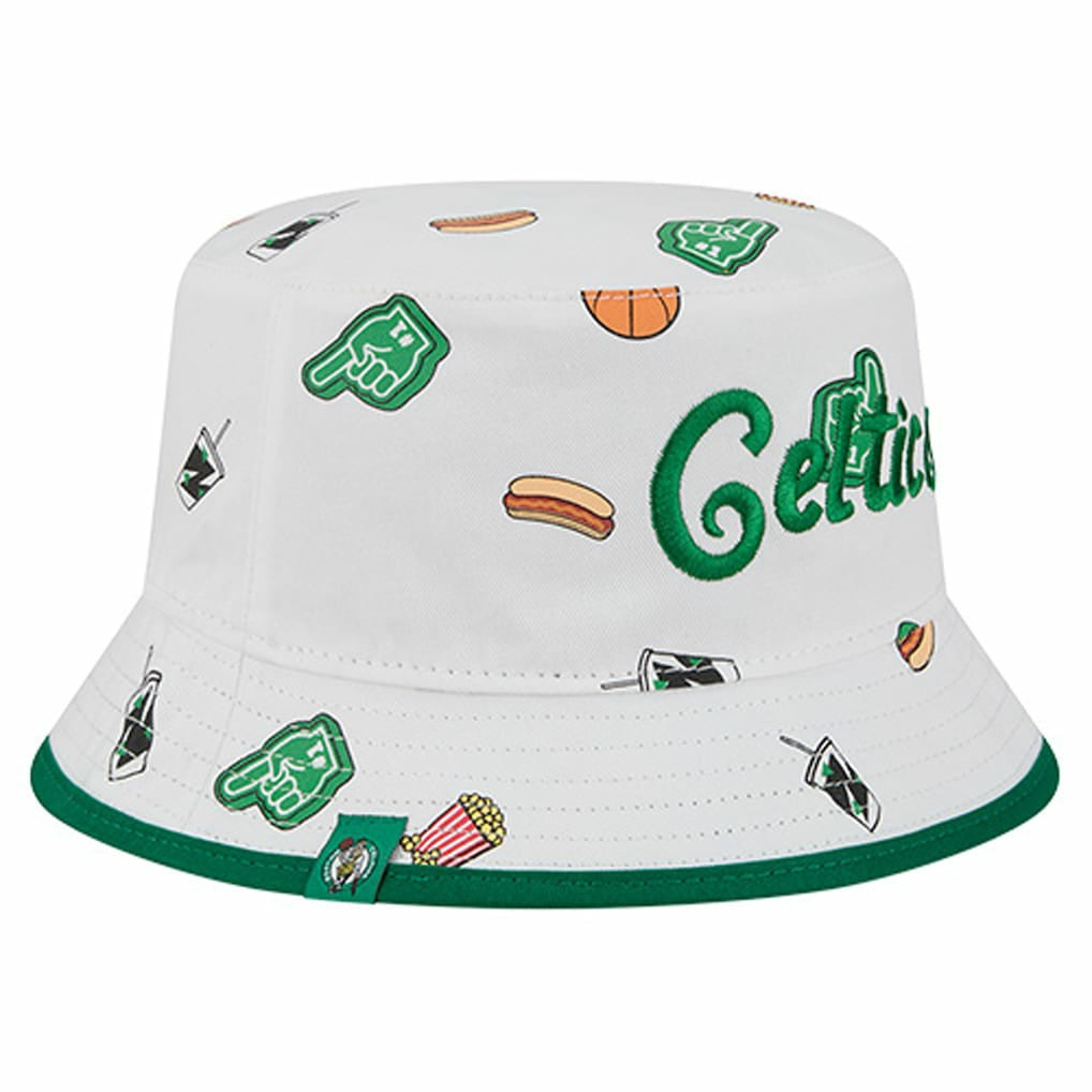Boston Celtics Team Cheer Reversible Bucket Hat - White | New Era discount