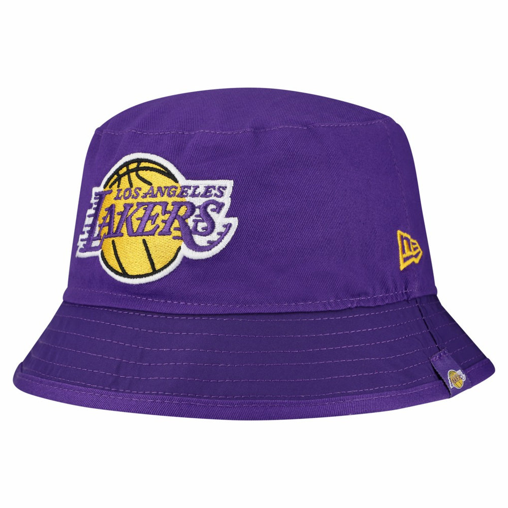 Los Angeles Lakers Team Cheer Reversible Bucket Hat - White | New Era discount
