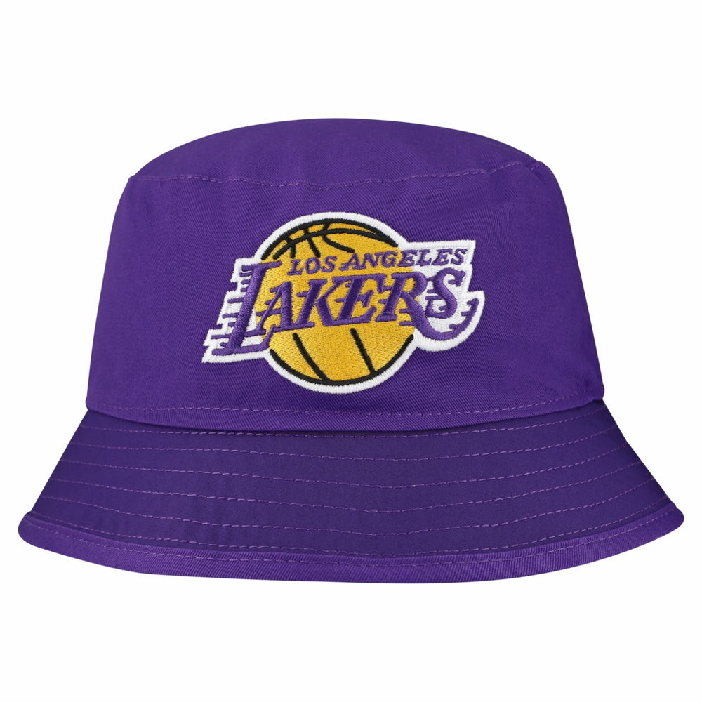 Los Angeles Lakers Team Cheer Reversible Bucket Hat - White | New Era discount