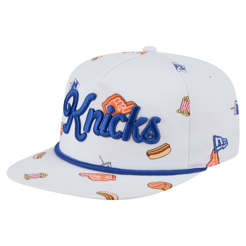New York Knicks Team Cheer Rope 19TWENTY Adjustable Hat - White | New Era sale
