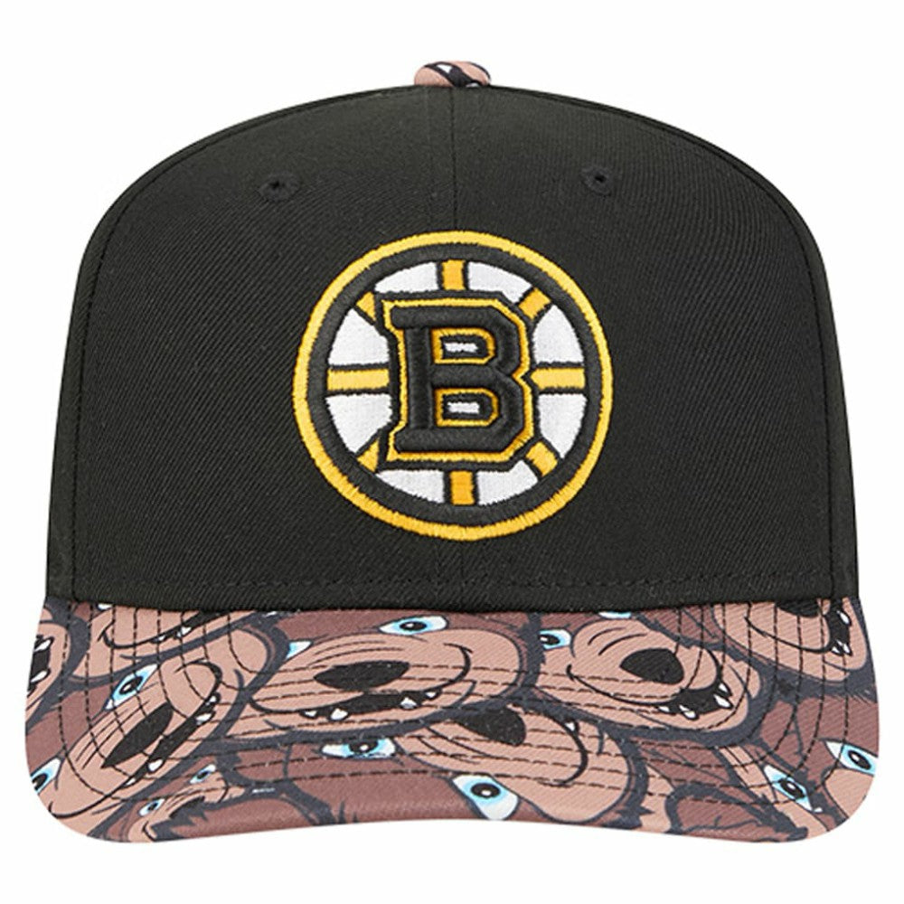 Boston Bruins New Era Mascot Visor 9SEVENTY Adjustable Hat Black
