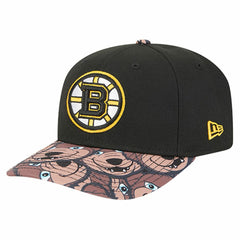 Boston Bruins New Era Mascot Visor 9SEVENTY Adjustable Hat Black