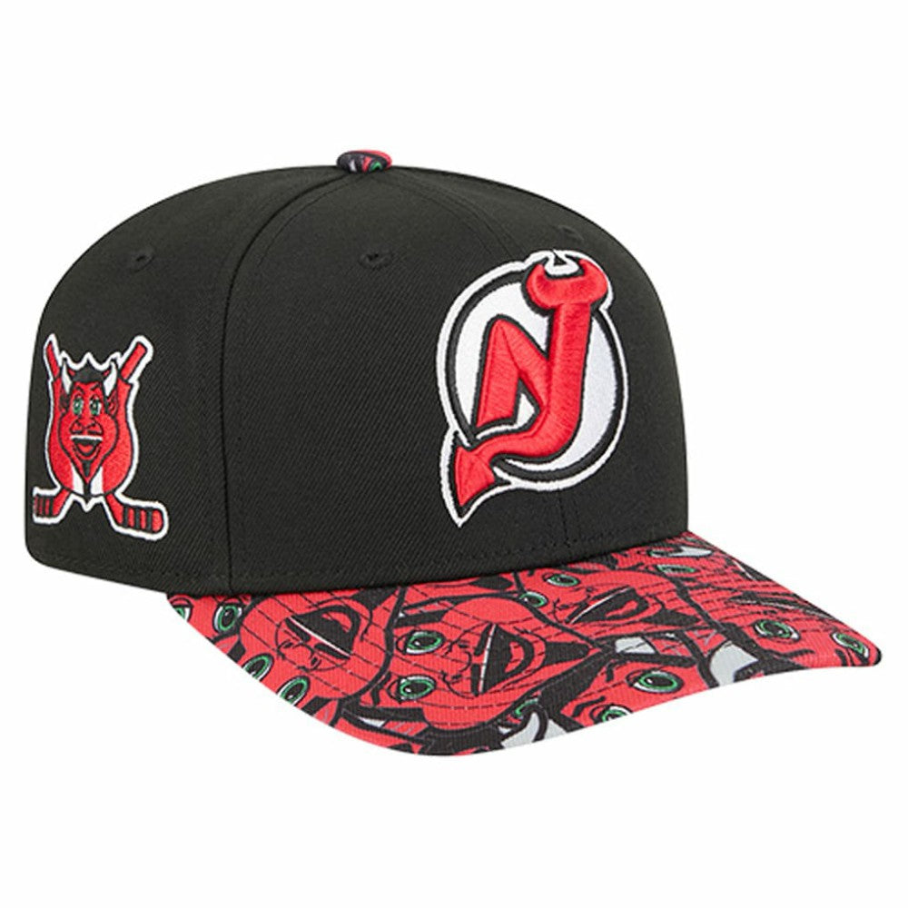 New Jersey Devils New Era Mascot Visor 9SEVENTY Adjustable Hat Black