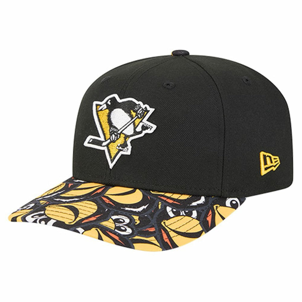 Pittsburgh Penguins New Era Mascot Visor 9SEVENTY Adjustable Hat Black
