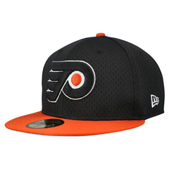 Philadelphia Flyers New Era Mesh Crown Two-Tone 59FIFTY Fitted Hat Black/Orange