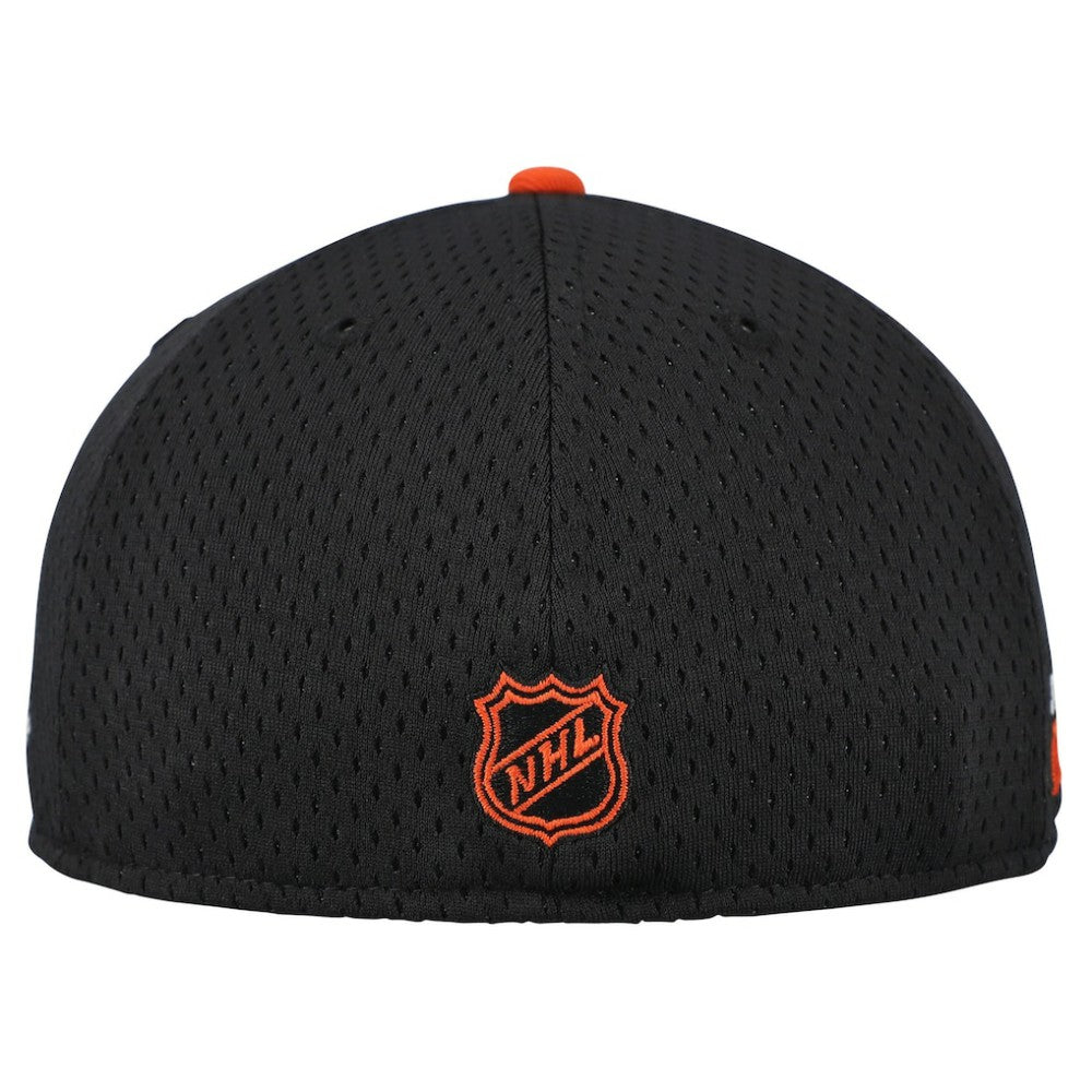 Philadelphia Flyers New Era Mesh Crown Two-Tone 59FIFTY Fitted Hat Black/Orange
