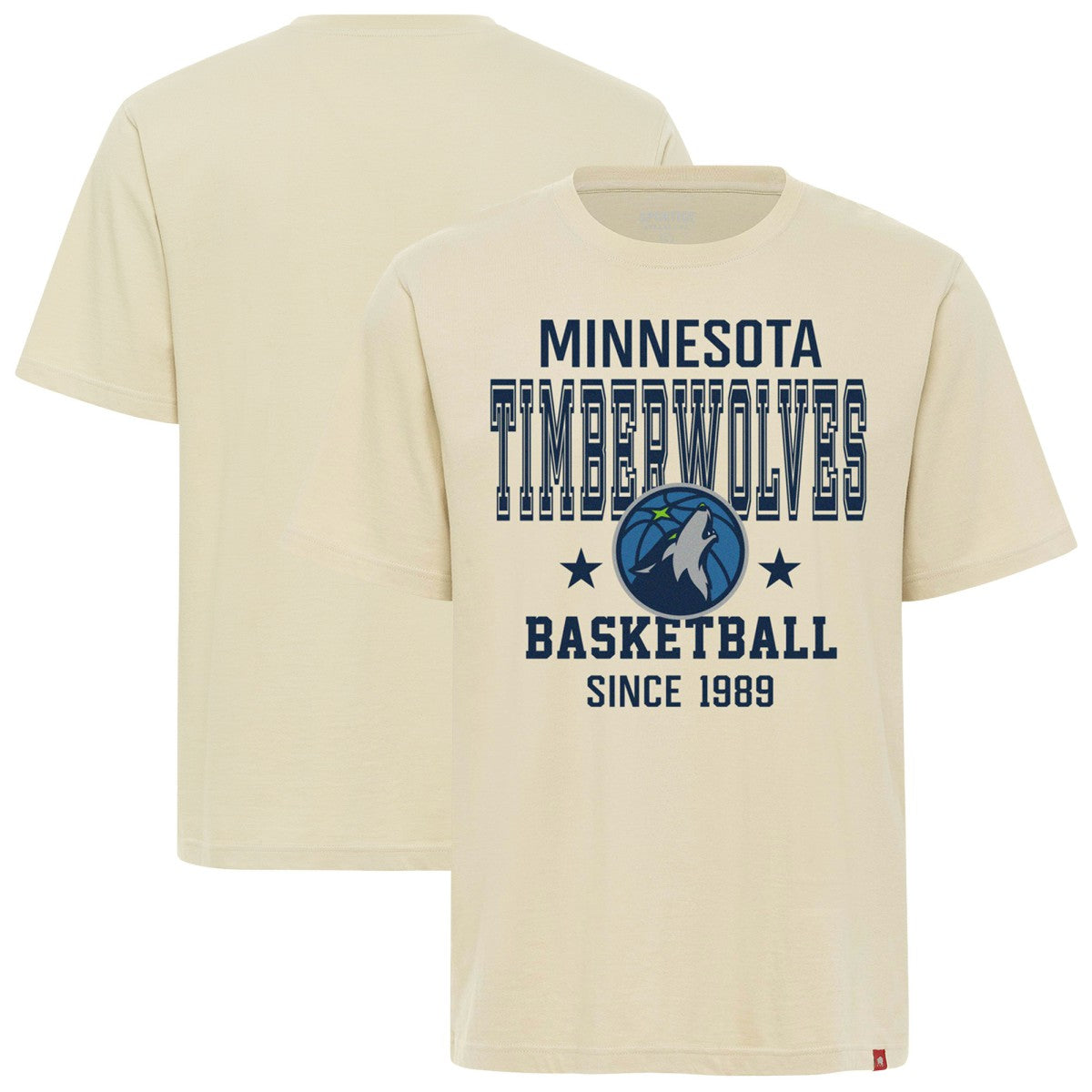 Minnesota Timberwolves Sportiqe Unisex Duke Premium T-Shirt - Cream discount