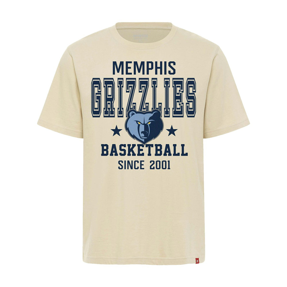 Memphis Grizzlies Sportiqe Unisex Duke Premium T-Shirt - Cream online