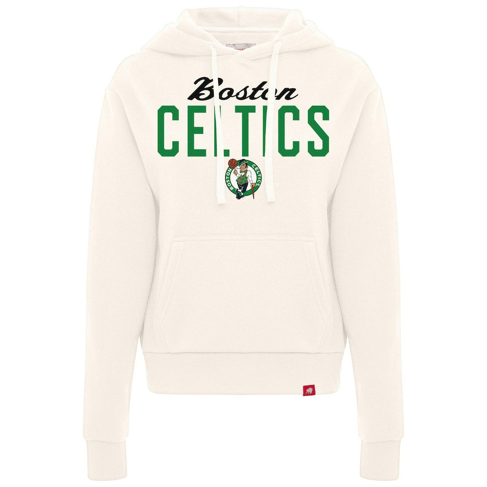 Boston Celtics Sportiqe Women's Ava Boxy Tri-Blend Pullover Hoodie - Cream sale