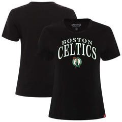 Boston Celtics Sportiqe Women's Arcadia Boxy T-Shirt - Black sale