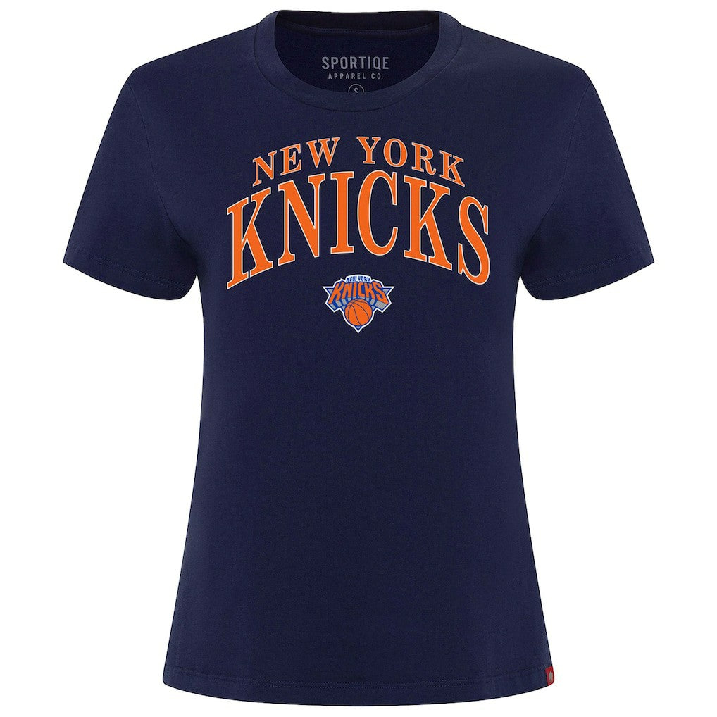 New York Knicks Sportiqe Women's Arcadia Boxy T-Shirt - Navy on sale