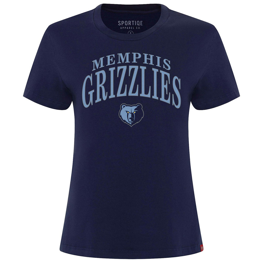 Memphis Grizzlies Sportiqe Women's Arcadia Boxy T-Shirt - Navy on sale
