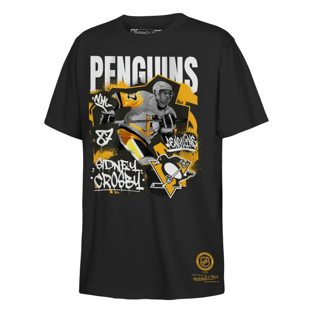 Sidney Crosby Pittsburgh Penguins Mitchell & Ness Youth Photo Reel Graphic T-Shirt Black